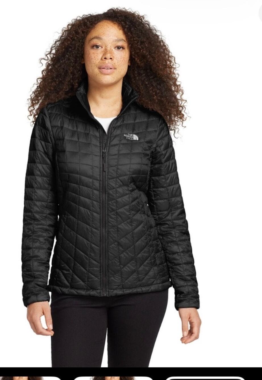 The North Face ThermoBall Women’s Puffer Jacket Black SZ Med Lightweight Quilted